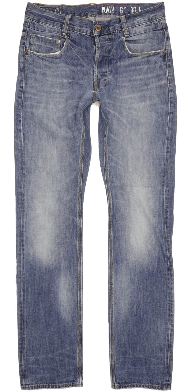 G-Star New Radar Men Blue Straight Slim Jeans W31 L33