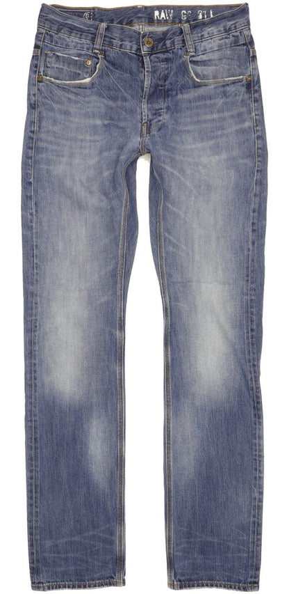 G-Star New Radar Men Blue Straight Slim Jeans W31 L33