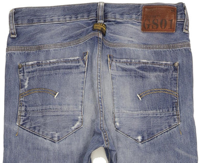 G-Star New Radar Men Blue Straight Slim Jeans W31 L33