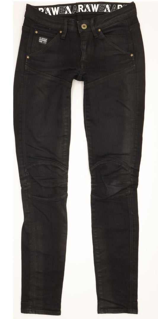 G-Star 5620 Eva Shaw Women Black Skinny Slim Stretch Jeans W24 L30