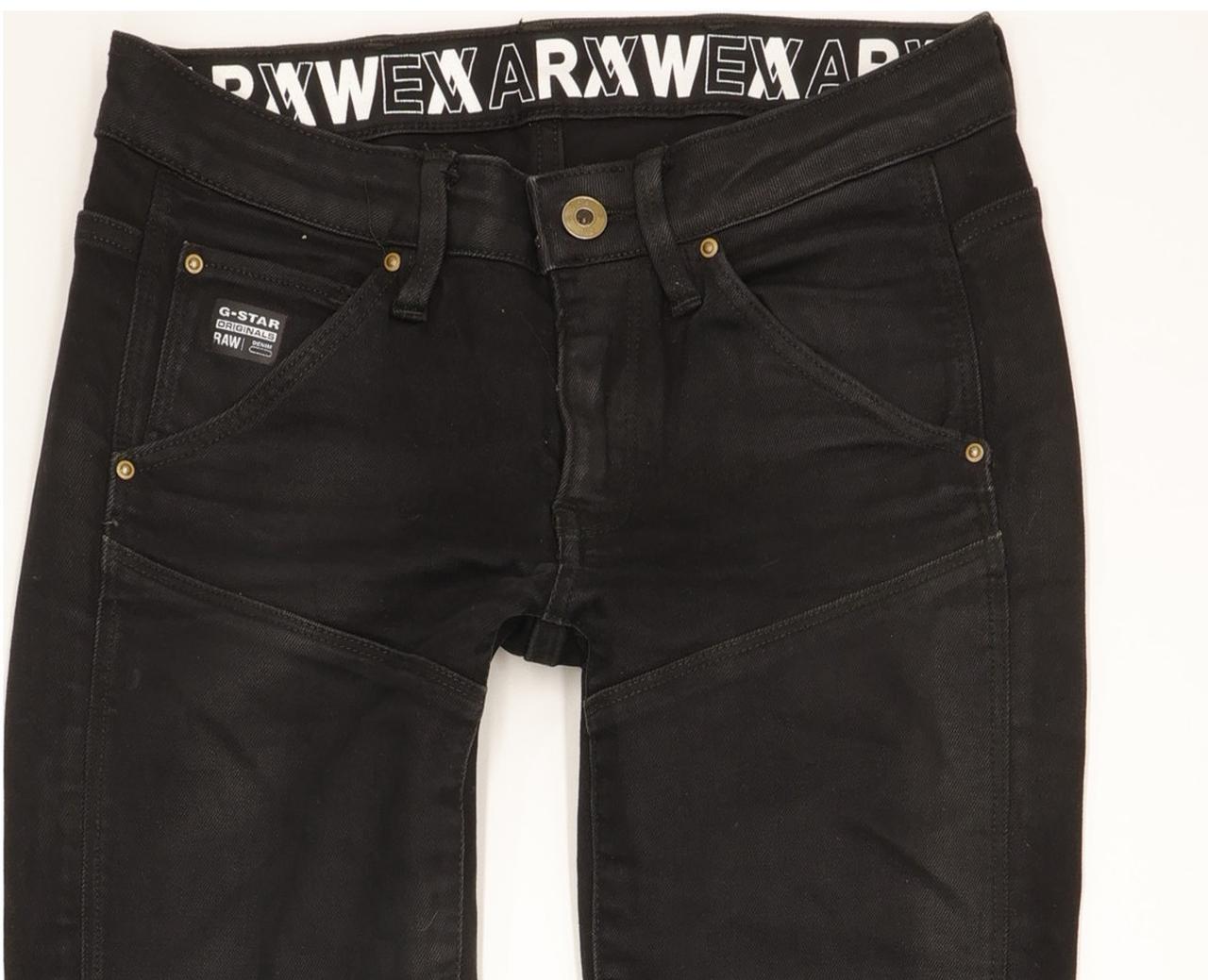 G-Star 5620 Eva Shaw Women Black Skinny Slim Stretch Jeans W24 L30