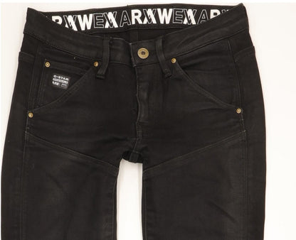 G-Star 5620 Eva Shaw Women Black Skinny Slim Stretch Jeans W24 L30