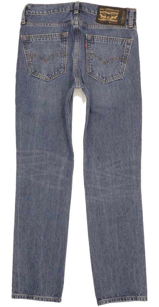 Levi's 511 Men Blue Straight Slim Stretch Jeans W30 L30