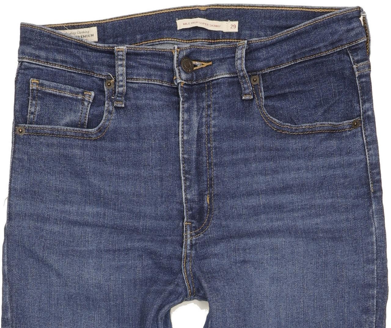 Levi's Mile Blue Skinny Slim Stretch Jeans High Waisted W29 L28