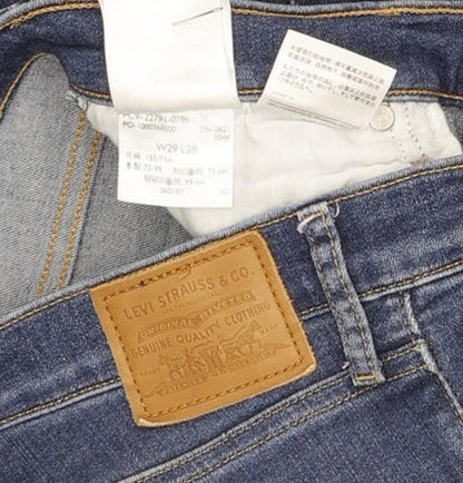 Levi's Mile Blue Skinny Slim Stretch Jeans High Waisted W29 L28