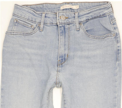 Levi's 721 Women Blue Skinny Slim Stretch Jeans W27 L30