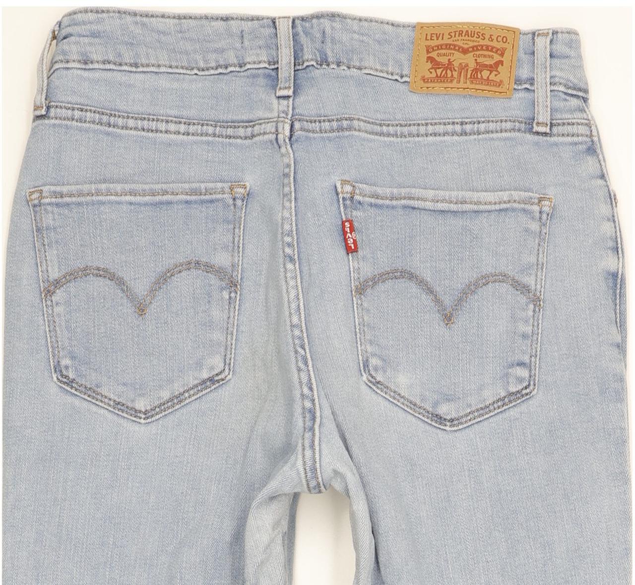 Levi's 721 Women Blue Skinny Slim Stretch Jeans W27 L30
