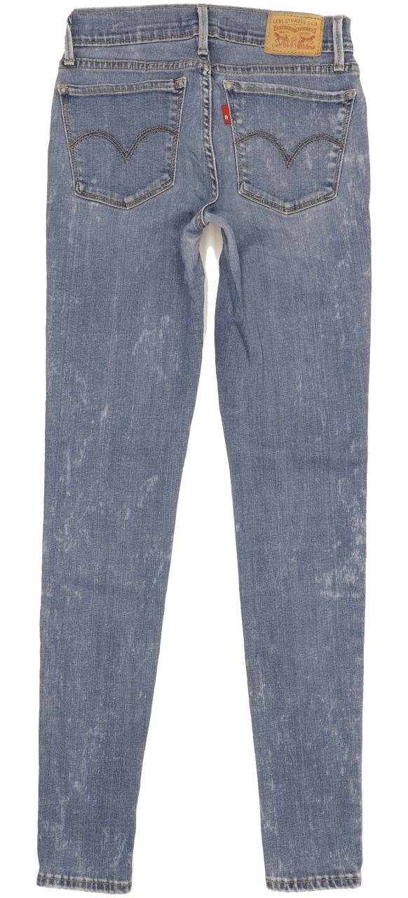 Levi's 710 Super Women Blue Skinny Slim Stretch Jeans W26 L30