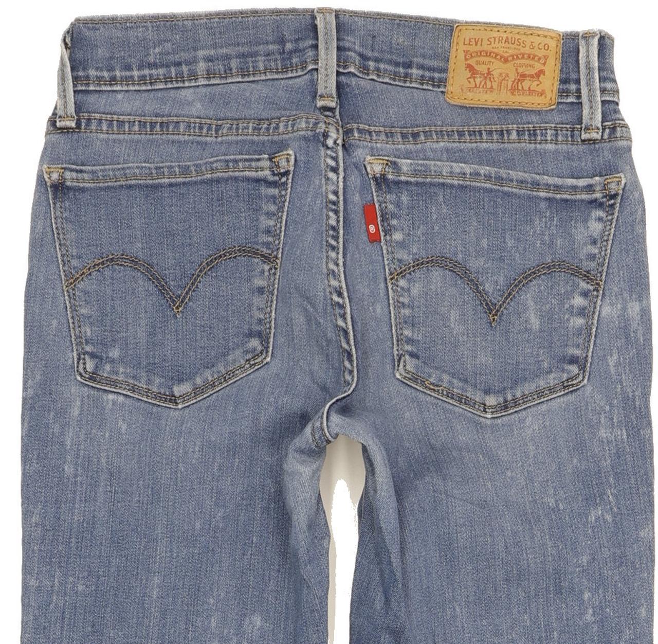 Levi's 710 Super Women Blue Skinny Slim Stretch Jeans W26 L30