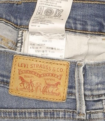 Levi's 710 Super Women Blue Skinny Slim Stretch Jeans W26 L30