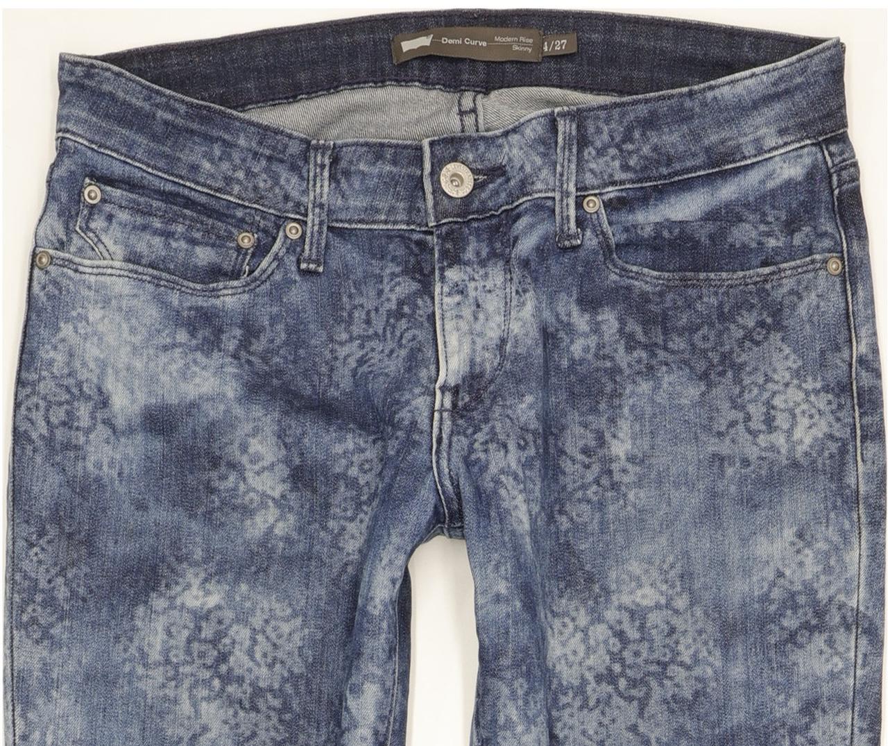 Levi's Demi Curve Women Blue Skinny Slim Stretch Jeans W27 L31