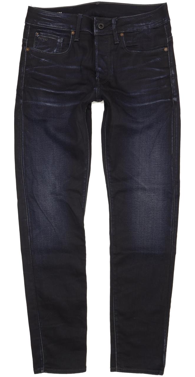 G-Star 3301 Men Navy Straight Slim Jeans W29 L31
