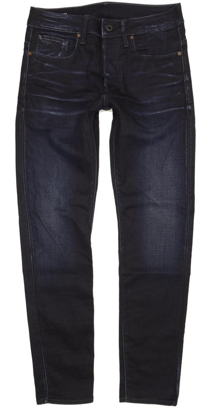 G-Star 3301 Men Navy Straight Slim Jeans W29 L31