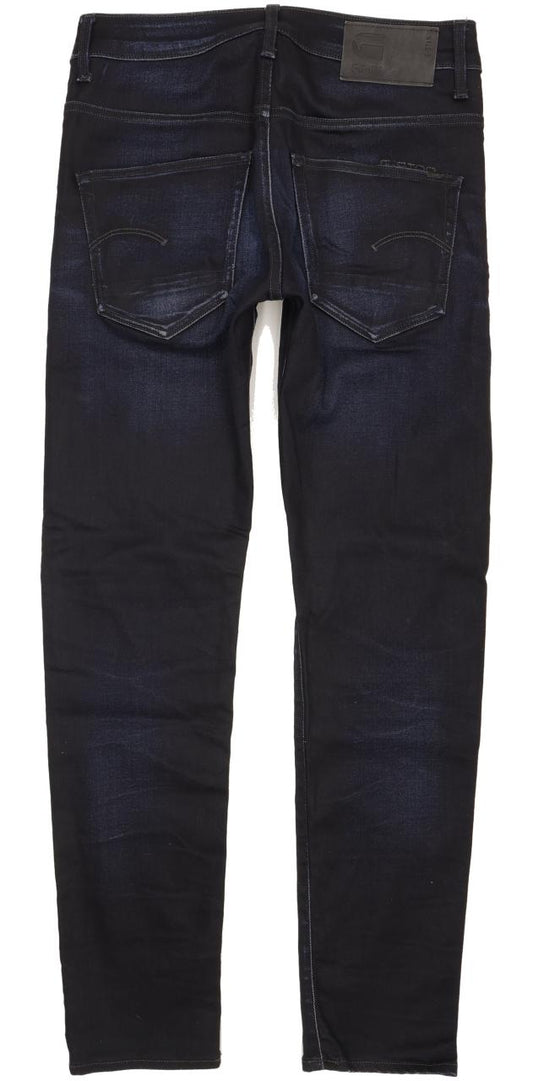 G-Star 3301 Men Navy Straight Slim Jeans W29 L31