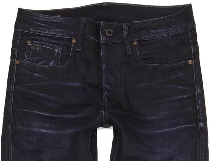 G-Star 3301 Men Navy Straight Slim Jeans W29 L31