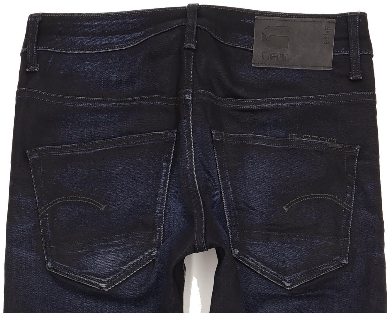 G-Star 3301 Men Navy Straight Slim Jeans W29 L31