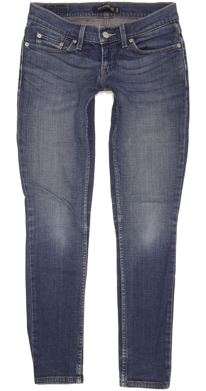Levi's 524 Women Blue Skinny Slim Stretch Jeans W26 L29