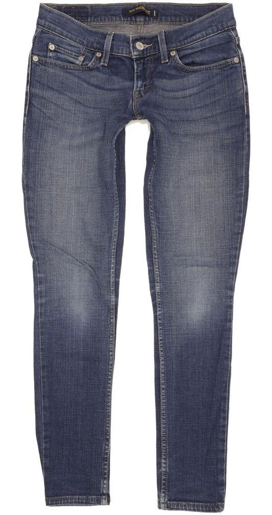 Levi's 524 Women Blue Skinny Slim Stretch Jeans W26 L29