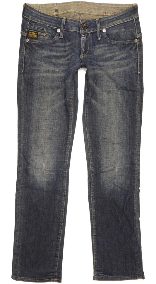 G-Star Midge Women Blue Straight Slim Stretch Jeans W29 L31