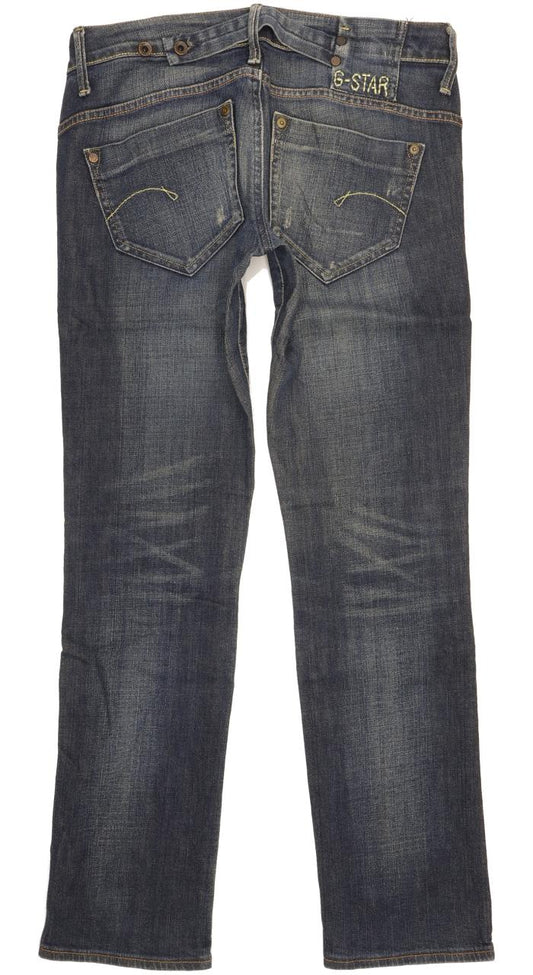 G-Star Midge Women Blue Straight Slim Stretch Jeans W29 L31