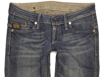 G-Star Midge Women Blue Straight Slim Stretch Jeans W29 L31