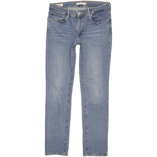 Levi's 712 Women Blue Straight Slim Stretch Jeans W30 L30