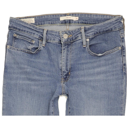 Levi's 712 Women Blue Straight Slim Stretch Jeans W30 L30