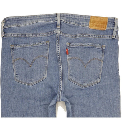 Levi's 712 Women Blue Straight Slim Stretch Jeans W30 L30