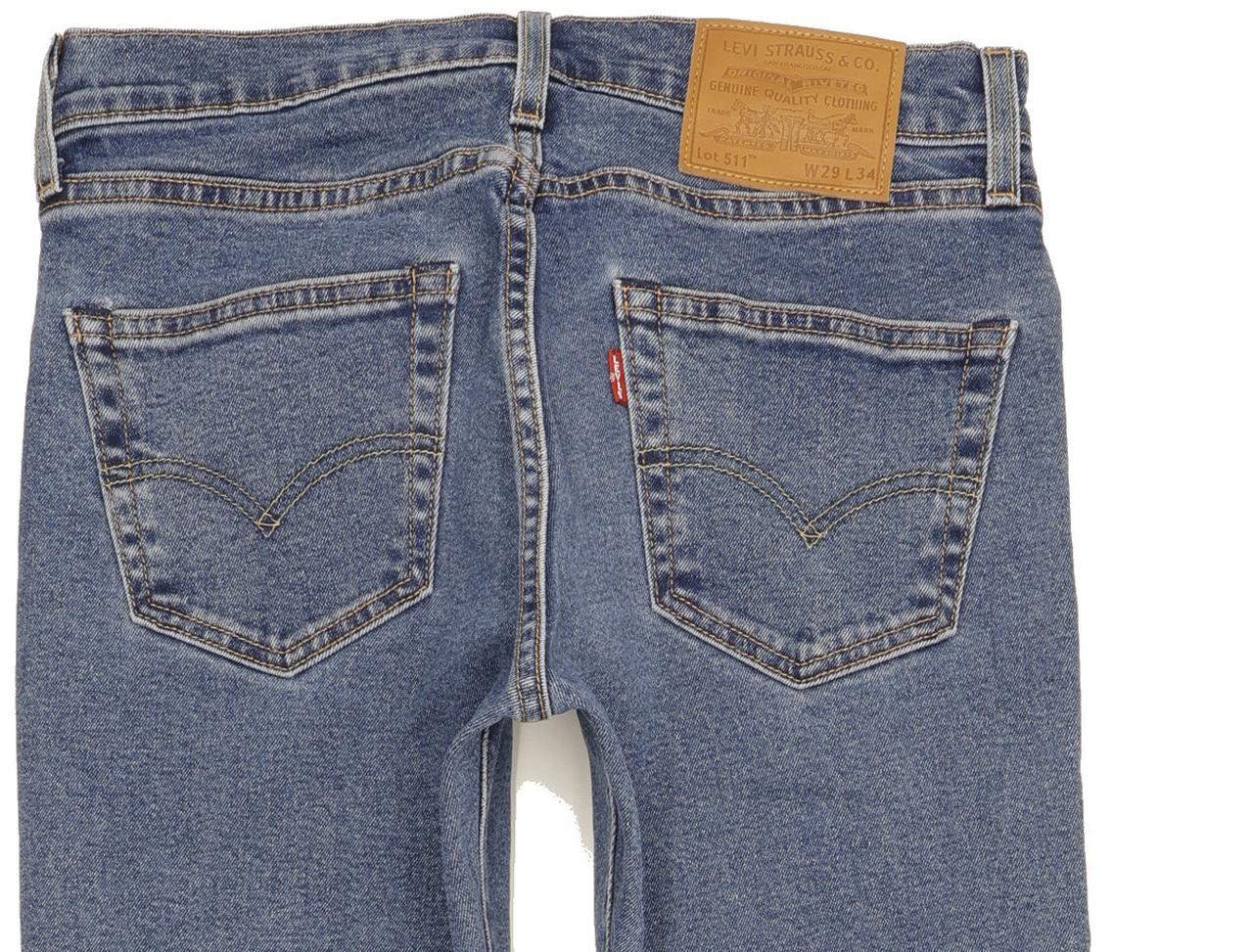 Levi's 511 Men Blue Straight Slim Jeans W29 L32