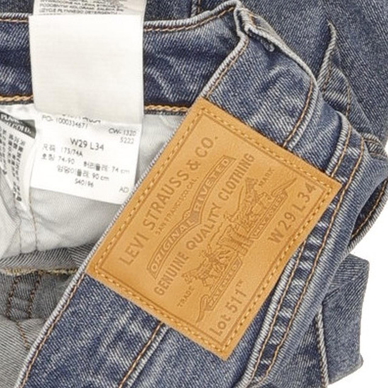 Levi's 511 Men Blue Straight Slim Jeans W29 L32