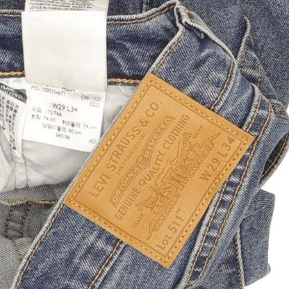 Levi's 511 Men Blue Straight Slim Jeans W29 L32