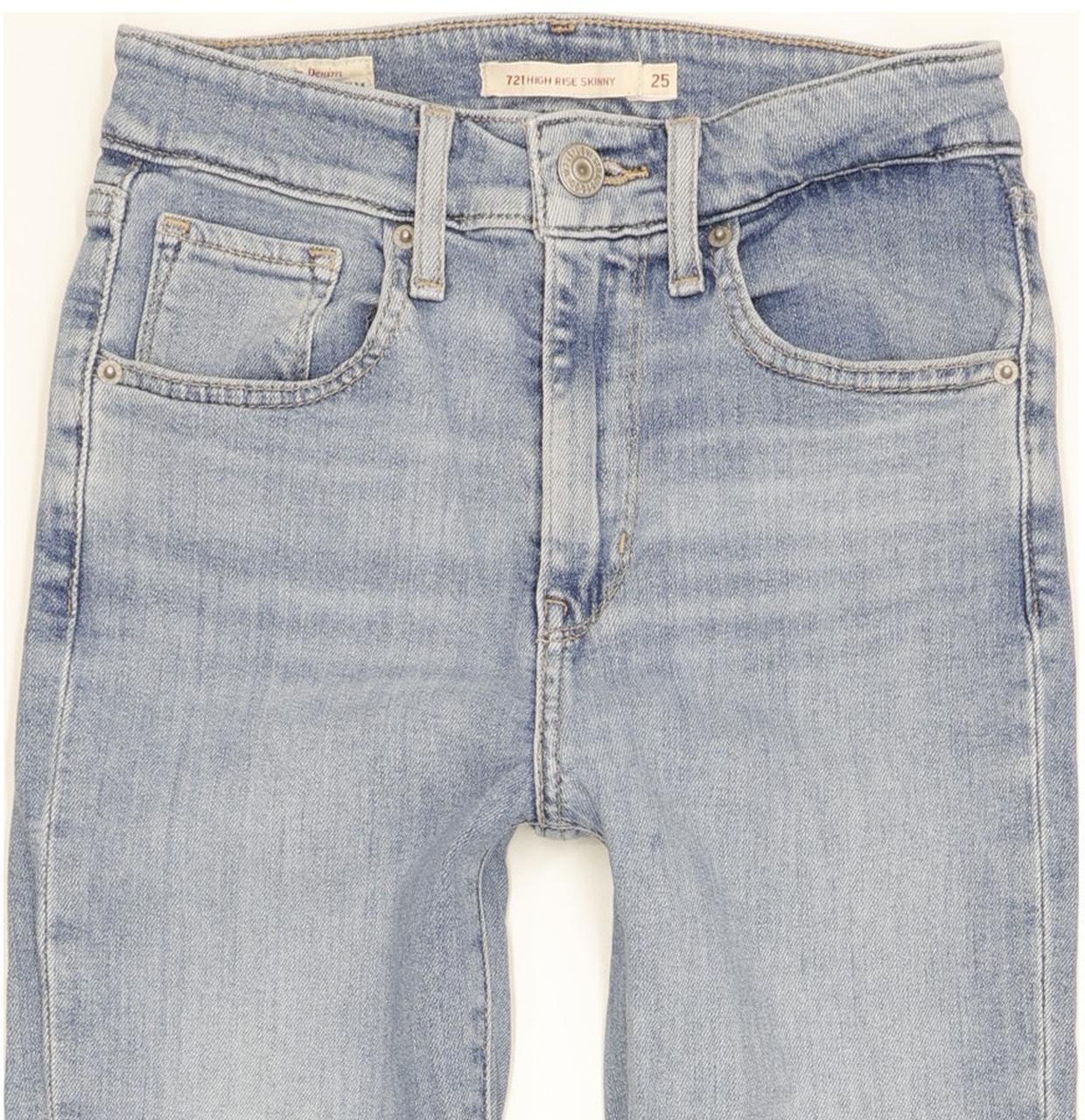 Levi's 721 Women Blue Skinny Slim Stretch Jeans W25 L29