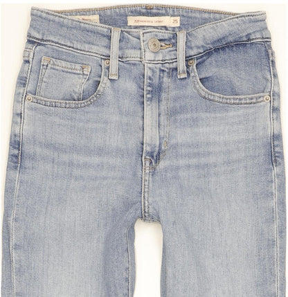 Levi's 721 Women Blue Skinny Slim Stretch Jeans W25 L29