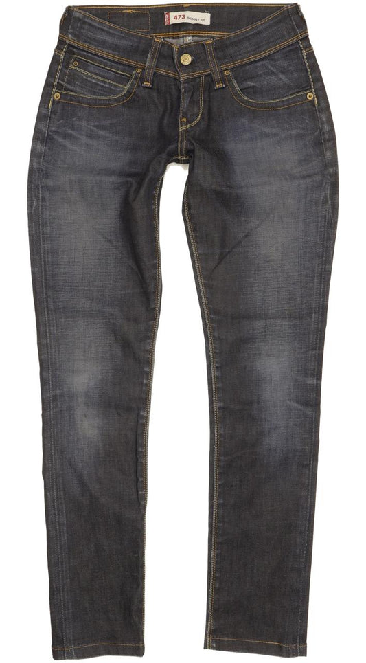 Levi's 473 Women Blue Skinny Slim Stretch Jeans W27 L29
