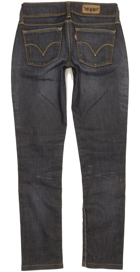 Levi's 473 Women Blue Skinny Slim Stretch Jeans W27 L29