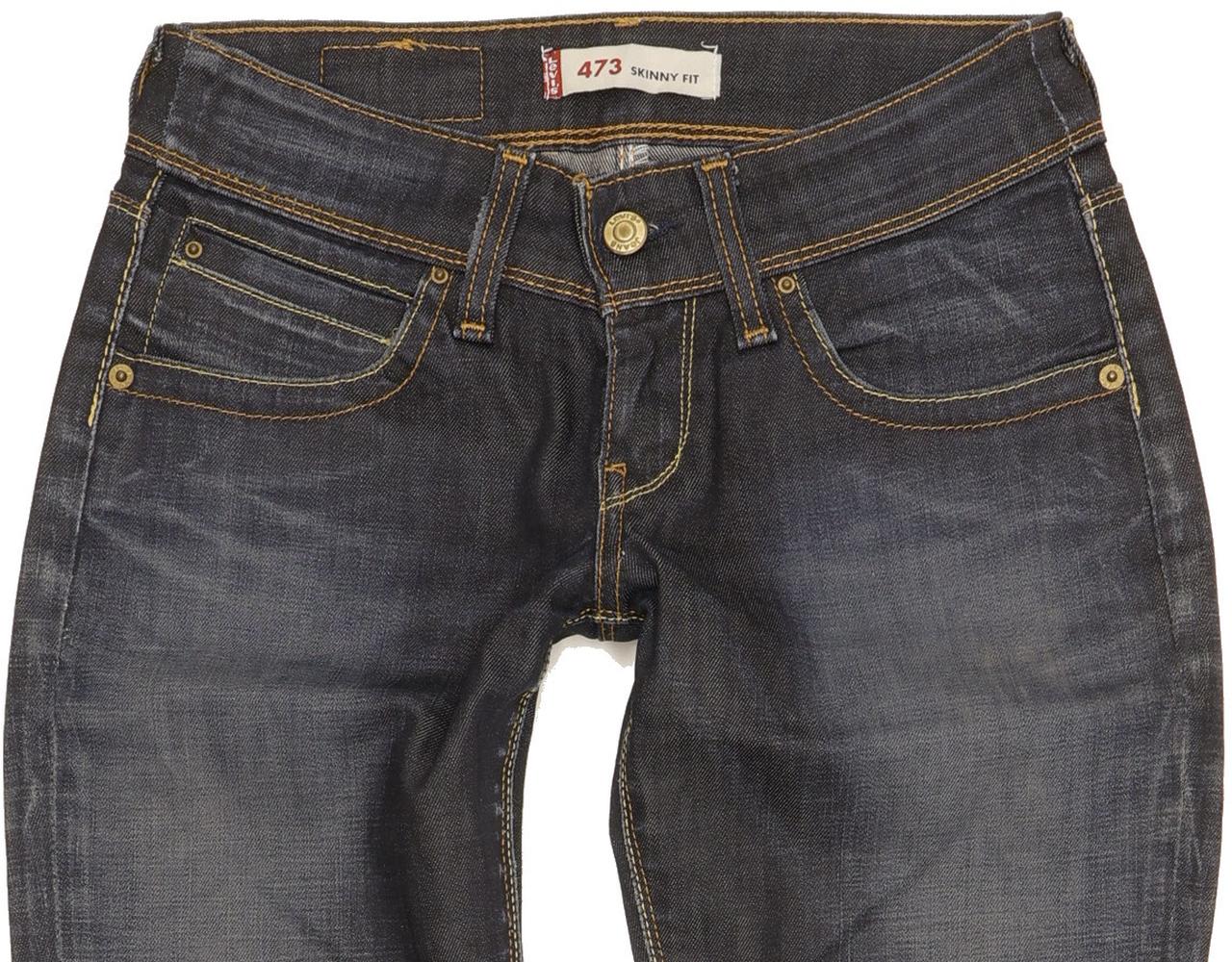 Levi's 473 Women Blue Skinny Slim Stretch Jeans W27 L29