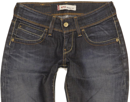Levi's 473 Women Blue Skinny Slim Stretch Jeans W27 L29