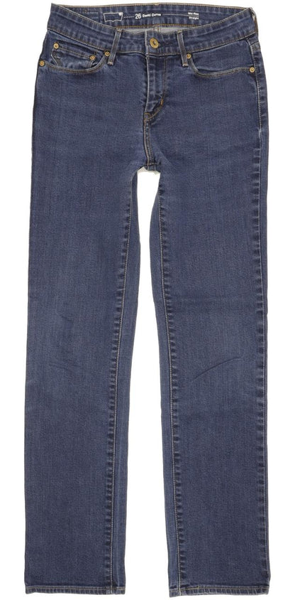 Levi's Demi Curve Women Blue Straight Slim Stretch Jeans W26 L29