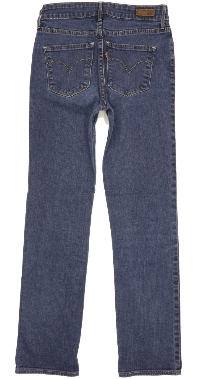 Levi's Demi Curve Women Blue Straight Slim Stretch Jeans W26 L29