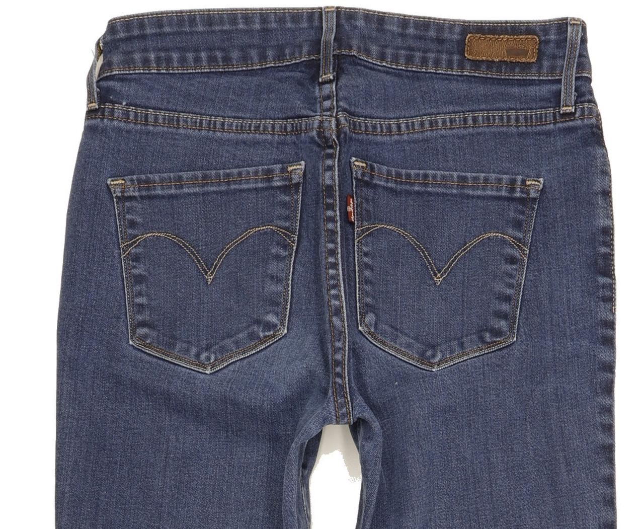 Levi's Demi Curve Women Blue Straight Slim Stretch Jeans W26 L29