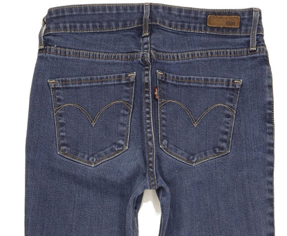 Levi's Demi Curve Women Blue Straight Slim Stretch Jeans W26 L29