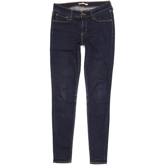 Levi's 710 Super Women Blue Skinny Slim Stretch Jeans W30 L31