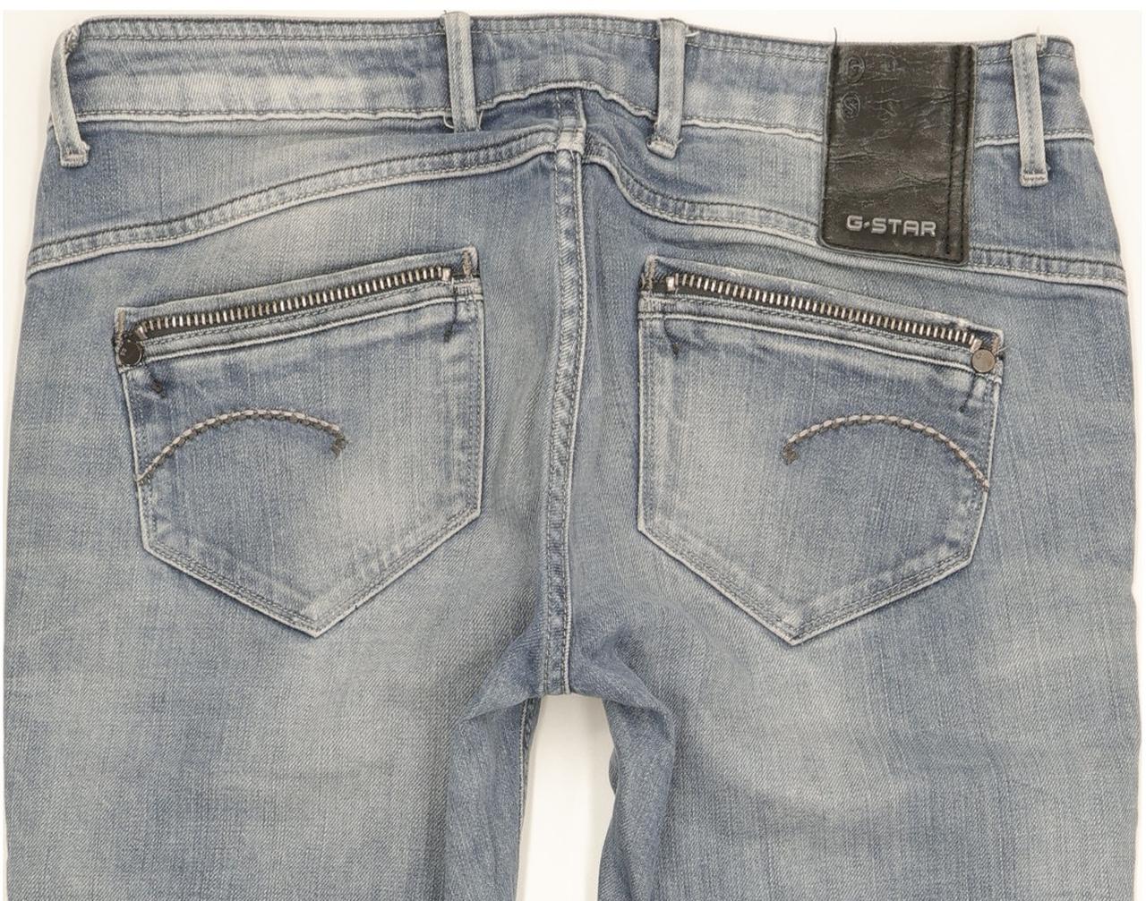 G-Star Midge Rover Women Blue Skinny Slim Stretch Jeans W30 L31