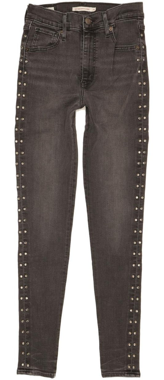 Levi's Mile Women Charcoal Skinny Slim Stretch Jeans W26 L30