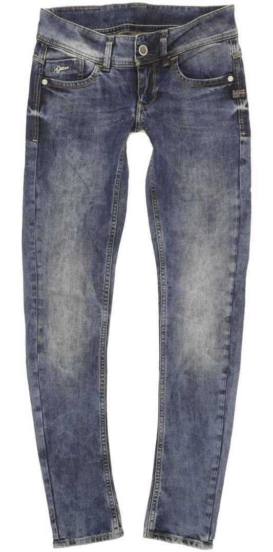G-Star Lynn Women Blue Skinny Slim Stretch Jeans W27 L31