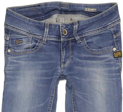 G-Star Lynn Women Blue Skinny Slim Stretch Jeans W26 L30