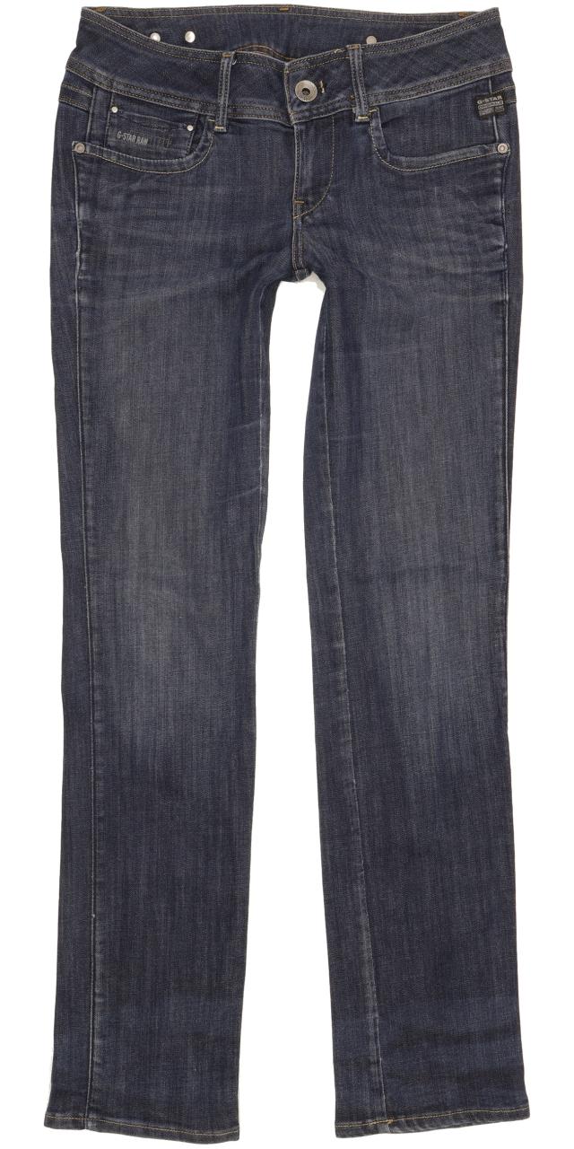 G-Star New Ford Women Blue Straight Slim Stretch Jeans W28 L32