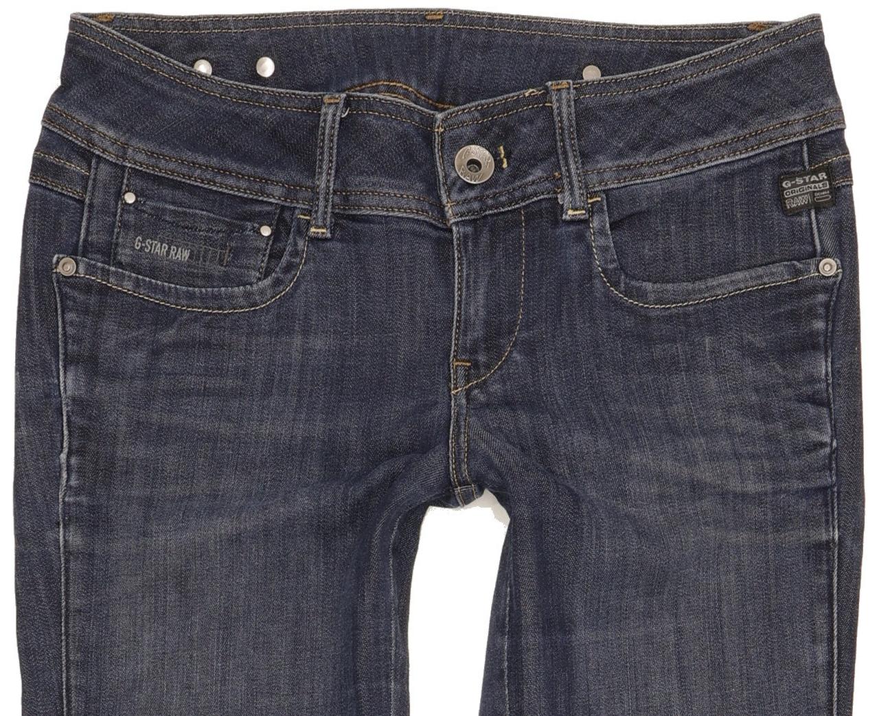 G-Star New Ford Women Blue Straight Slim Stretch Jeans W28 L32