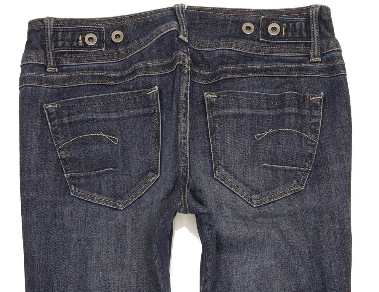 G-Star New Ford Women Blue Straight Slim Stretch Jeans W28 L32