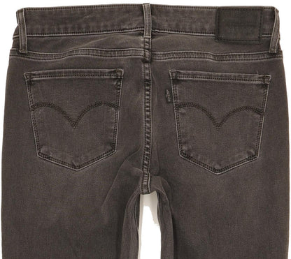 Levi's 711 Women Charcoal Skinny Slim Jeans W28 L28